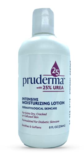 Urea Lotion 25% 8 OZ - Foot Lotion for Dry Cracked Heels and Hands. Intense moisturizer for Feet, Knees, Elbows - For Rough, Dead & Dry Skin