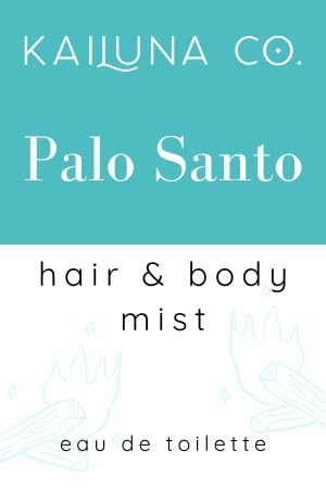 Palo Santo Natural Hair & Body Mist Spray, Pure Palo Santo Essential Oil, Alcohol-Free, Handmade in California, 0.5Fl Oz