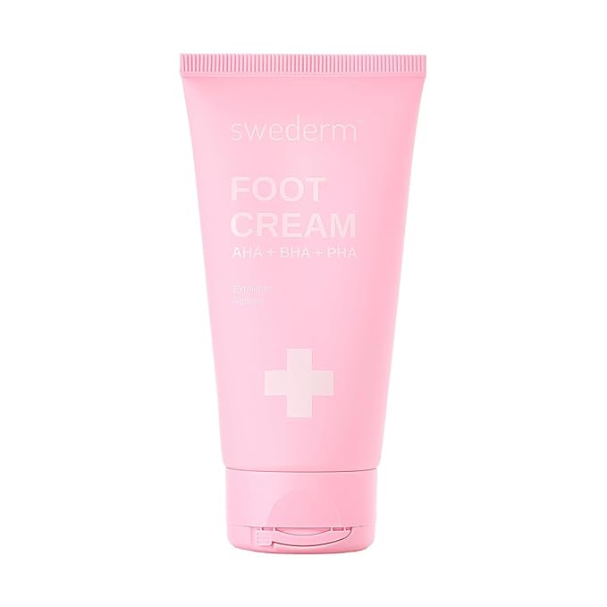 swederm Foot Cream Callus Remover - Cracked Heel Treatment - Exfoliating & Moisturizing for Dry Feet - Intensive Softening with Vitamin E – 2.54 fl oz