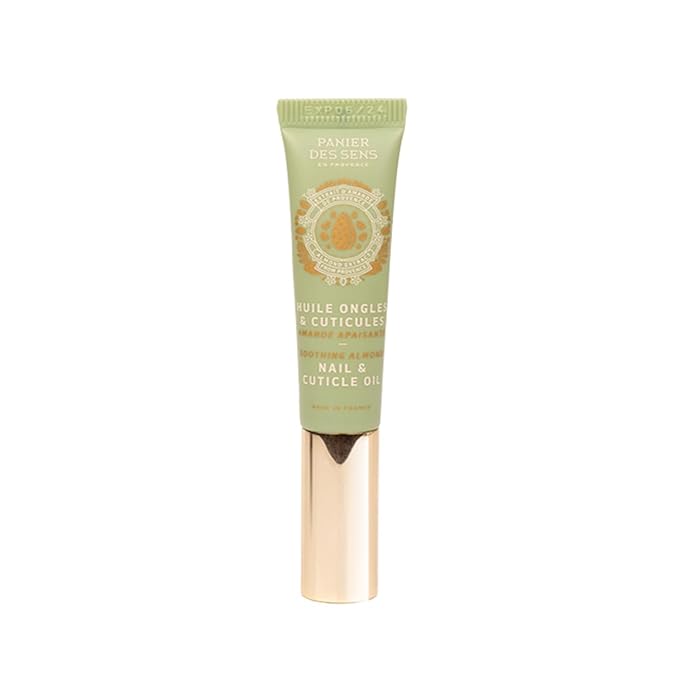 Panier des Sens - Pretty Hands Set - Almond Mini Hand Lotion + Nail & Cuticle Oil - Hand Cream for Dry Hands - Shea Butter and Sweet Almond Oil - Hand Care Made in France 97% Natural Ingredients