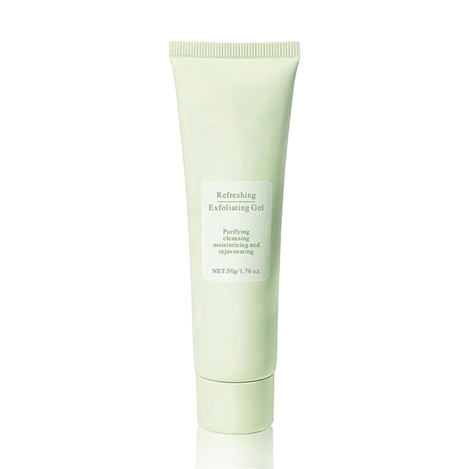 Purifying Exfoliating Gel - Green Tea Gentle Exfoliate Deep Cleansing, Exfoliating Gel for Face Moisturizing, Facial Scrub for All Skin Types, Cleans Dirt & Oils Skin Care (Green, 1Pcs)