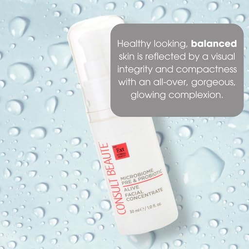 Consult Beaute Microbiome Face Serum Concentrate Pre & Probiotic Moisturizes and Balances Facial Skin Barrier 1 Fl Oz