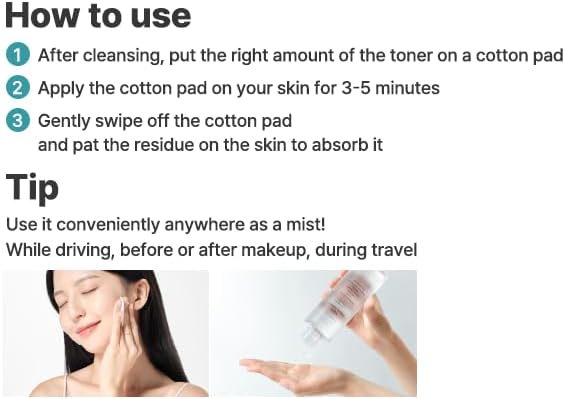 Aqua Oasis Toner with PHA – Hydrating & Soothing Korean Face Toner for All Skin Types, Vegan, Alcohol-Free, Fragrance-Free, 300ml / 10.14 Fl Oz