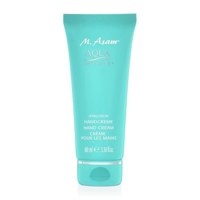 M. Asam Aqua Intense Hand Cream – Hand Moisturizer with Hyaluronic Acid & Replenishing Properties, helps heal cracked skin & prevent further damage, for all skin types, 3.38 Fl Oz