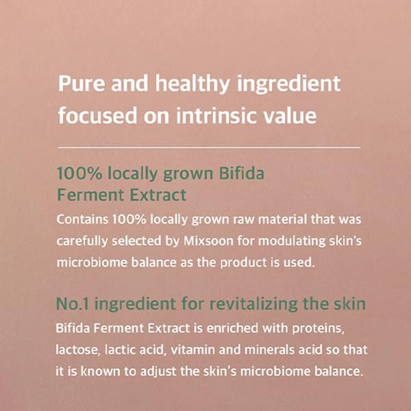 mixsoon Bifida Ferment Essence - Skin Barrier Strengthening, Rejuvenating Essence for Damaged Skin - Korean Skincare - Vegan (3.38 fl.oz / 100ml)