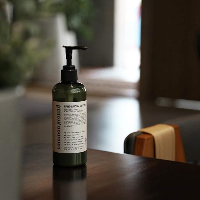 COMMON GROUND Natural Lotion Moisturizer - Paraben & Cruelty Free - Non Greasy, Vegan, Plant-Based, Avocado Oil - All, Men, Women, Eczema, Sensitive Skin (2 x 8.4 fl oz)