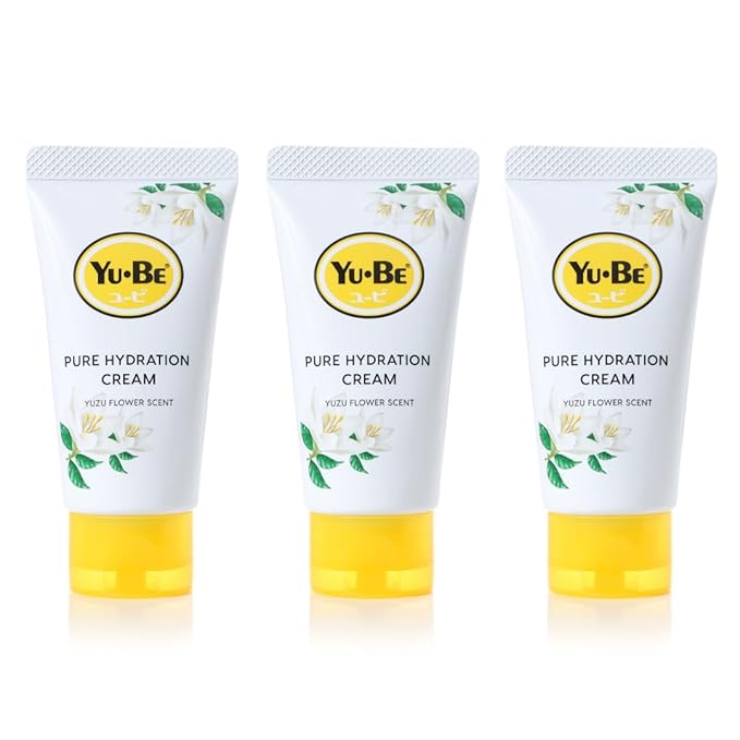 Yu-Be Yuzu Pure Hydration Cream: Body & Hand Lotion - Vegan Skin Care Cream for Sensitive & Dry Skin - Soothing Yuzu Flower Extract - Day & Night Moisturizer- Cracked Heels Repair -1.35 Fl Oz (3)