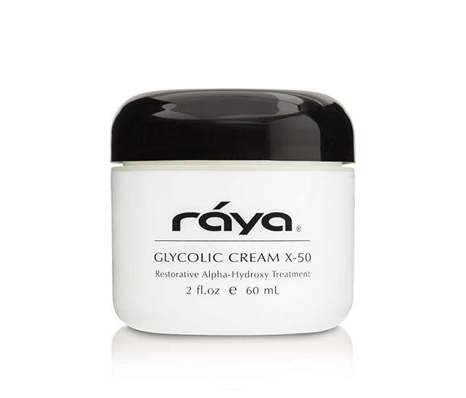 RAYA Glycolic Cream X-50 with AHA (G-329) | Exfoliating Facial Treatment for Non-Sensitive Skin Beginning to Show Signs of Aging | Helps Reduce Lines and Wrinkles | Made with Alpha Hydroxy Acids