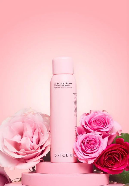 Milk & Rose Hair and Body Mist – Hydrating Floral Body Spray & Hair Perfume with Rose, Goat Milk, Chamomile, Lavender & Honey – Refreshing Mist for Skin, Hair & Clothing – 6.7 oz