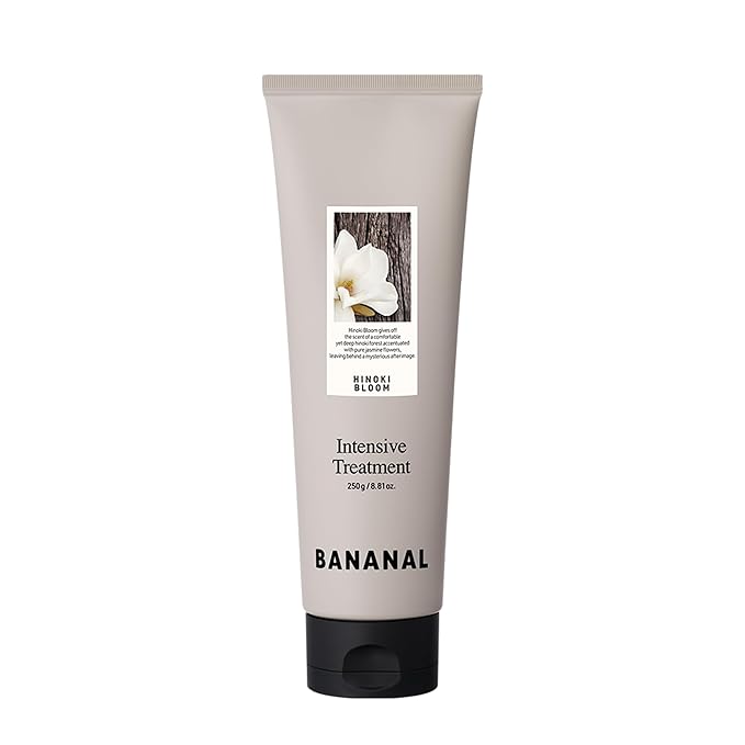 Hair Treatment Mask – Strengthening Protein & Peptide Repair & Conditioner for Damaged Hair – Argan Oil, Niacinamide & Centella – Paraben Free – Hinoki Bloom, 250g / 8.81 fl oz