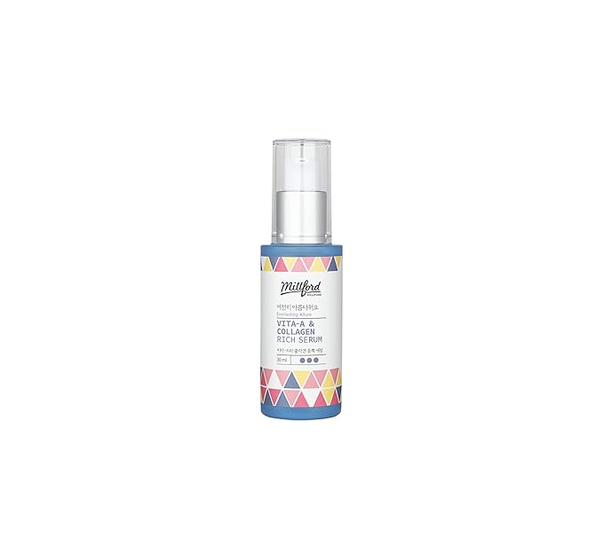 Vita A & Collagen Rich Serum 30ml/ 1FL Oz, Fish/Marine Collagen, Face Cream, Anti Aging, Facial Moisturizer, Wrinkes, Fine Lines, Retinyl Palmitate, Korean Skincare