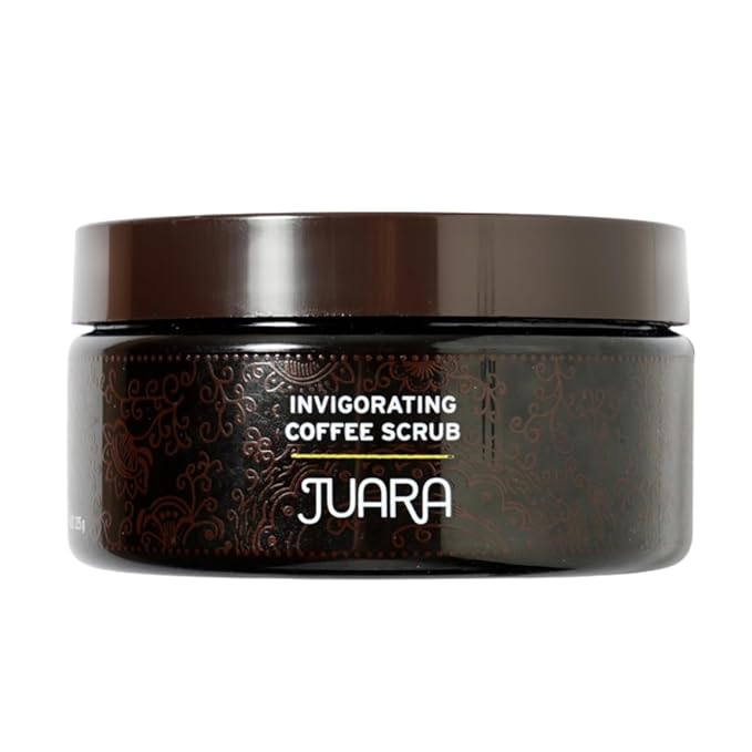 JUARA - Invigorating Coffee Scrub | Smooth Rough Skin | Body Exfoliator | Chocolate, Espresso Scent | Hydrating Polish | Rejuvenating Cleanse | Cruelty Free, Paraben, Sulfate Free, Vegetarian | 8 oz