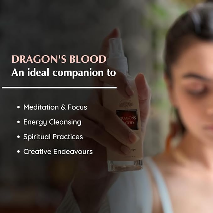 Dragons Blood Natural Resin Mist Spray by Aromafume | 100 ml / 3.3oz | Ideal for spirituality & rituals | Made with Dragons Blood Resin from Socotra | Non-alcoholic, non-toxic & vegan