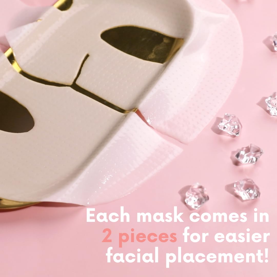 Norwegian Collagen Hydrogel Face Mask β Patented Bio-Collagen Overnight Sheet Mask with Hyaluronic Acid for Intense Hydration & Skin Elasticity β Korean Skincare for Anti-Aging & Firming β 1 Sheet (0.88 oz)