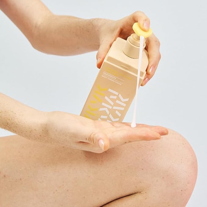 IYKYK By Makari Ceramide Collagen + Peptides Body Toning Cream, Smoothing & Firming Body Lotion for Women, Boosts Elasticity & Radiance for Glowing, Supple Skin, Vegan, No Fragrance, Paraben & Sulfate
