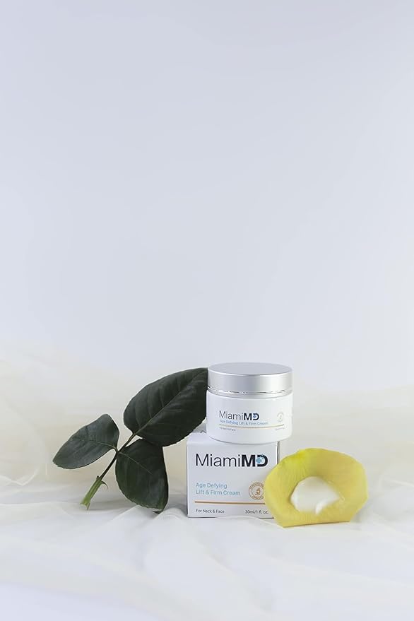 MiamiMD Age-Defying Lift & Firm Cream - Anti Aging and Skin Firming For All Types - Paraben Free - Fragrance Free Cruelty Free BHA Free 50 ml (1.7oz) - 3 PACK