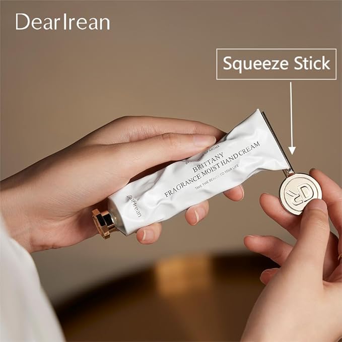 Dear Irean Fragrance Hand Cream Gift Set, 5-Piece Travel Hand Lotions for Dry Cracked Hands with Multiple Hydrating Extracts and Long Time Lasting Moisturizing, Available in All Seasons (4.43 fl oz)
