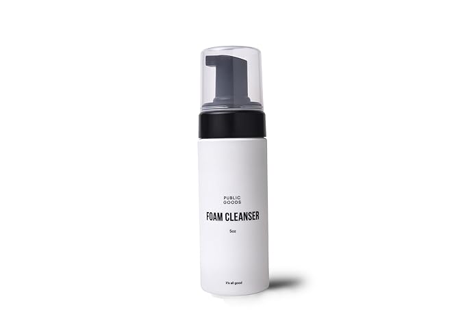 Public Goods Facial Cleanser & Moisturizer for Men & Women | Moisturizing & Hydrating Foaming Cleanser | Removes Dirt & Oil | Makeup Remover | Vegan Friendly | Made in USA | 5 Fl Oz Bottle
