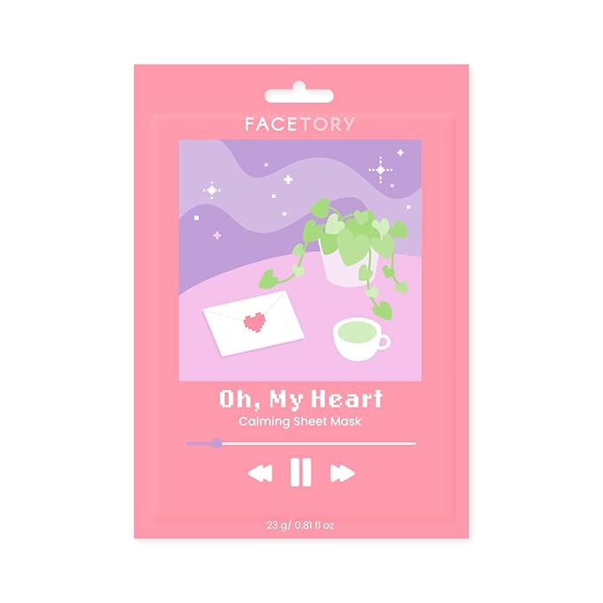 FACETORY Acne Sheet Mask Collection (Pack of 6)- Soothing, Rejuvenating, Illuminating Sheet Mask for Blemishes, Oily Skin Types, Pimples