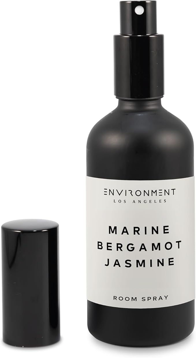 Stone Candles Environment Inspired by 5-Star Hotels RC Room Spray, 100ml Air Freshener (Marine | Bergamot | Jasmine) Home Fragrance Accessories, Room Perfume, Room Deodorizer, Vegan & Cruelty-Free