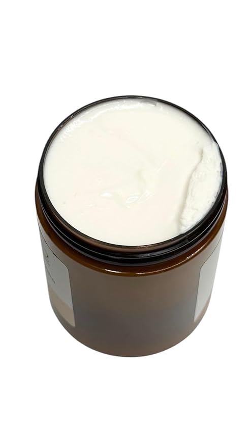 LE SHEA Vanilla Cream Body Butter, Vegan Skin Cream Moisturizer, African Shea Butter, Mango Butter, Vitamin E Oil Skin Care Thick Lotion for Dry Sensitive Dry Cracked Hand Feet 8 oz