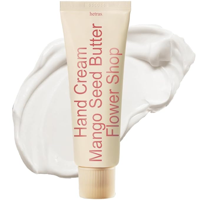 Perfume Hand Cream | Flower Shop - Fresh Grass and Flowers Scent | Korean Subtle Perfumed Hand Moisturizer with Mango Seed & Shea Butter | Hydrates, Nourishes & Softens Very Dry Skin, 1.69oz.