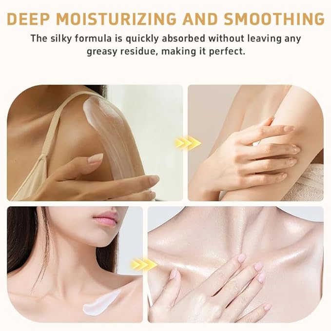 Champagne Lift & Firming Body Cream – Anti-Aging Skin Tightening Cream with Luxe-Lift Complex | Hydrates Dry Skin, Fights Crepey Skin on Arms & Legs (Sweet Almond Coconut)