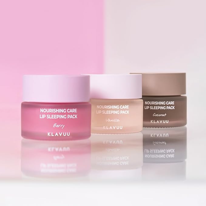 Klavuu Lip Mask Sleeping Pack (0.7oz) – Overnight Deep Hydrating Korean Lip Balm Treatment for Very Dry, Chapped Lips | Lip Lightening & Plumping with Instant Hydration | Gentle Exfoliating (Coconut)