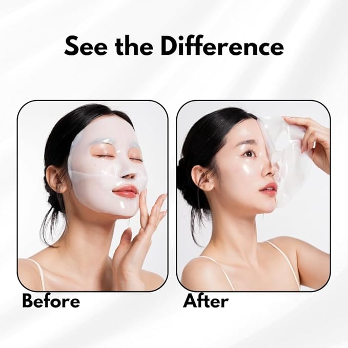 Korean Collagen Face Mask Overnight 2+2 EA Luxury Skin Care (AntiWrinkle, Vegan Mucin) (Sampler 4)
