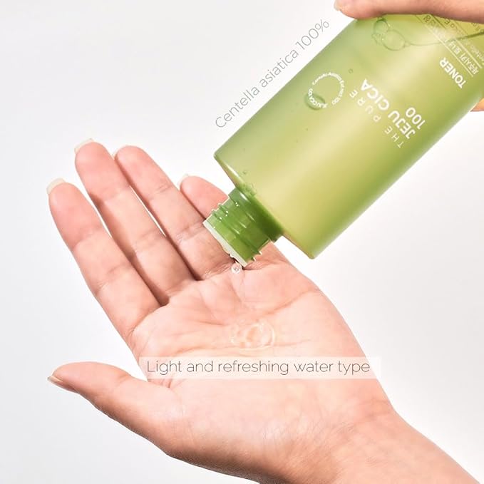 The Pure Jeju CICA Facial Toner 8.45fl.oz. | 100% Centella Asiatica Extract | Hydrating & Soothing Water-Type Toner | for Sensitive Skin | Korean Skincare