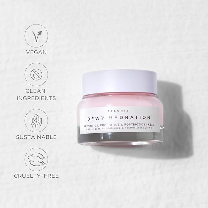 Dewy Hydration Pre, Pro & Postbiotics Cream - Microbiome boosting moisturizer cream (50ml)
