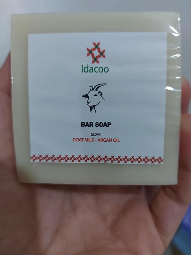 Natural Skincare Set, Goat Milk Argan Oil Bar Soap and Facial Serum with Prickly Pear Oil