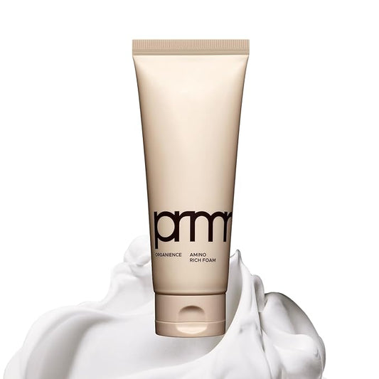 PRIMERA (PRMR Organience Amino Rich Foaming Facial Cleanser - Face Wash for Sensitive Skin, SkinBarrier Strengthening, Clinically Tested, 5.07 Fl Oz (150ml)