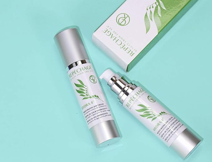 Repechage Hydra 4 Daily Moisturizer Face Cream - 1.7 Fl OZ Age Defying Skin Care Protection Lotion | Retinol, Lactic & Hyaluronic Acid Cream, Vitamin E & C - Dry and Sensitive Skincare