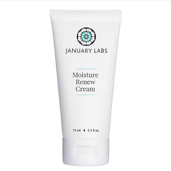 Moisture Renew Face Cream, Day or Night Face Moisturizer Cream for Dehydrated & Stressed Skin, Skin Care Essentials, 2.5 Oz