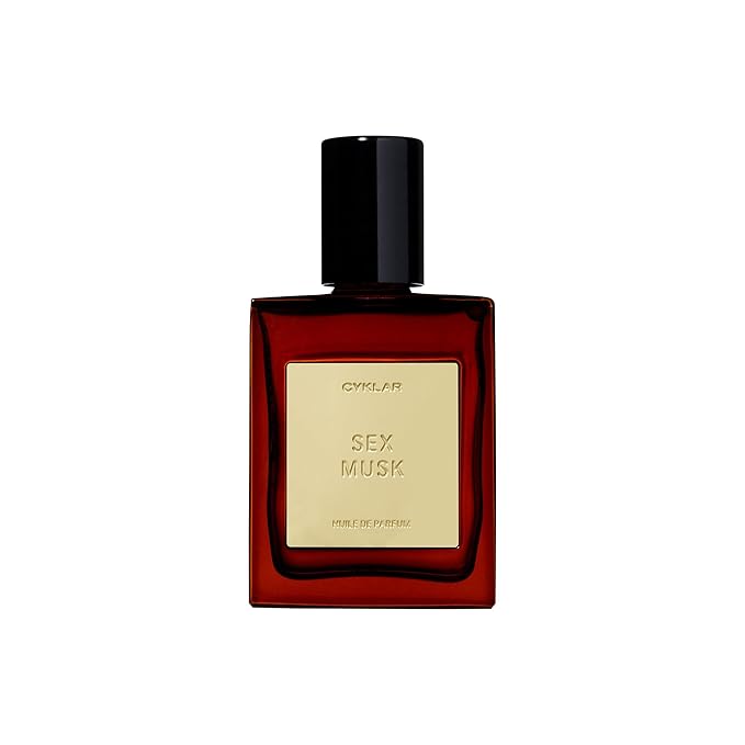 Perfume Oil Roll-On. Travel-Friendly Sex Musk Fragrance with Rose, Tonka Bean, and Musk Notes. Long-Lasting Essential Oil Parfum for Women and Men. 0.5 Fl Oz Scented Rollerball Bottle