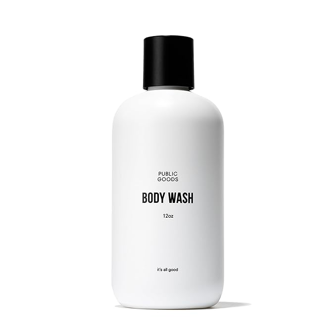 Public Goods Body Wash for Men and Women | Natural Soap for Bath & Shower | Body Scrub Made with Organic Essential Oils | Sulfate & Paraben Free | Vegan Friendly | 12 Fl Oz Bottle
