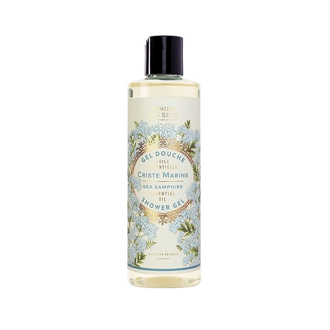Panier des Sens – Sea Samphire Shower Gel - Foaming Body Wash Women & Men - Moisturizing Body Soap with Shea Oil - 96% Natural Ingredients Body Care - Vegan Liquid Body Wash - 8,45 floz