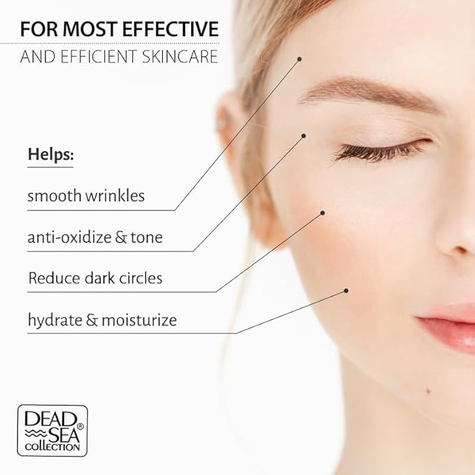 Dead Sea Collection Night Cream for Face with Vitamin C, Dead Sea Minerals, and Vitamin E – Anti Aging Nourishing Skin Care Moisturizer to Reduce Wrinkles (1.69 fl. oz)