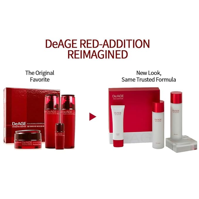 CHARMZONE DeAge Red Addition Classic Skin Care Set (New Version) β 3-Piece Anti-Aging Kit with Toner, Emulsion & Cream β Red Wine, Pomegranate & Tomato for Hydration, Firming & Radiance