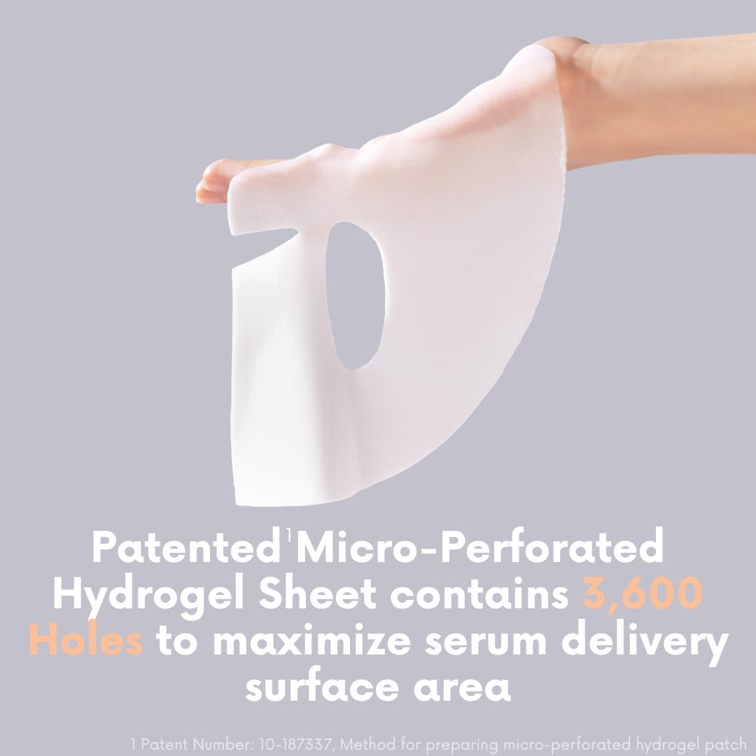 Norwegian Collagen Hydrogel Face Mask β Patented Bio-Collagen Overnight Sheet Mask with Hyaluronic Acid for Intense Hydration & Skin Elasticity β Korean Skincare for Anti-Aging & Firming β 1 Sheet (0.88 oz)