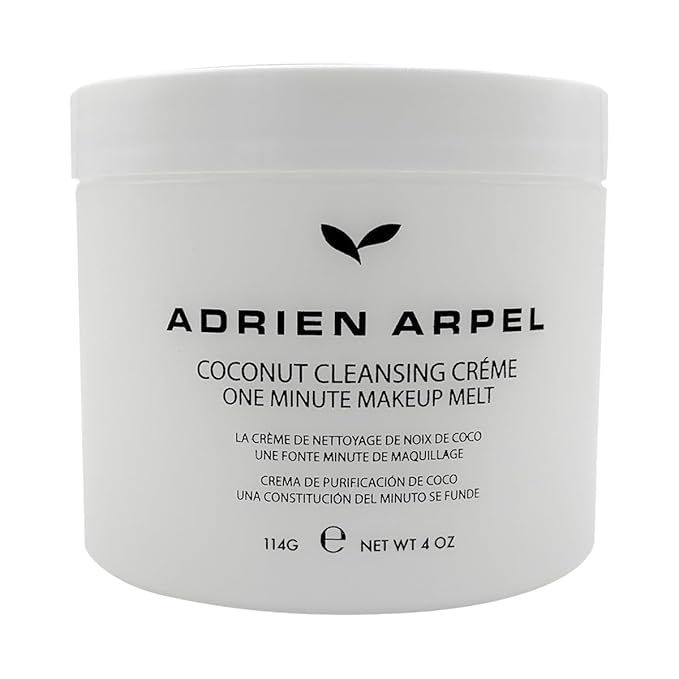 Coconut Cleansing Crème, Facial Cleanser & Makeup Remover, Balm Hydrates & Softens Sensitive, Dry & Mature Skin, 4 oz