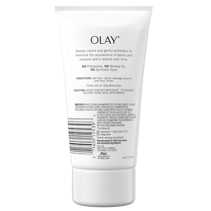 Olay Regenerist Detoxifying Pore Scrub Facial Cleanser, 5 Fl Oz