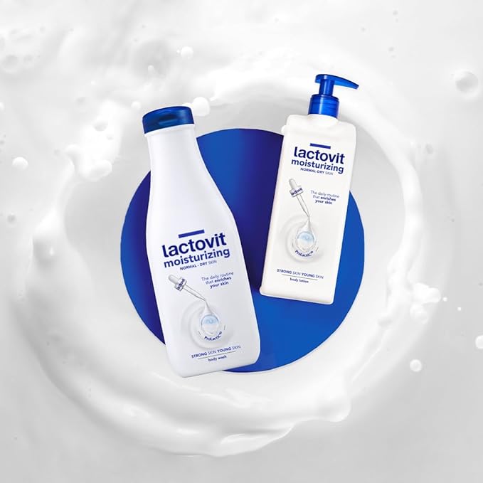 Lactovit | Moisturizing Body Lotion | Nourishing Care for Normal & Dry Skin | With ProLactiC10, Collagen & Elastin Booster | Smooth & Youthful Skin | Dermatologist Recommended | 3 x 400 ml