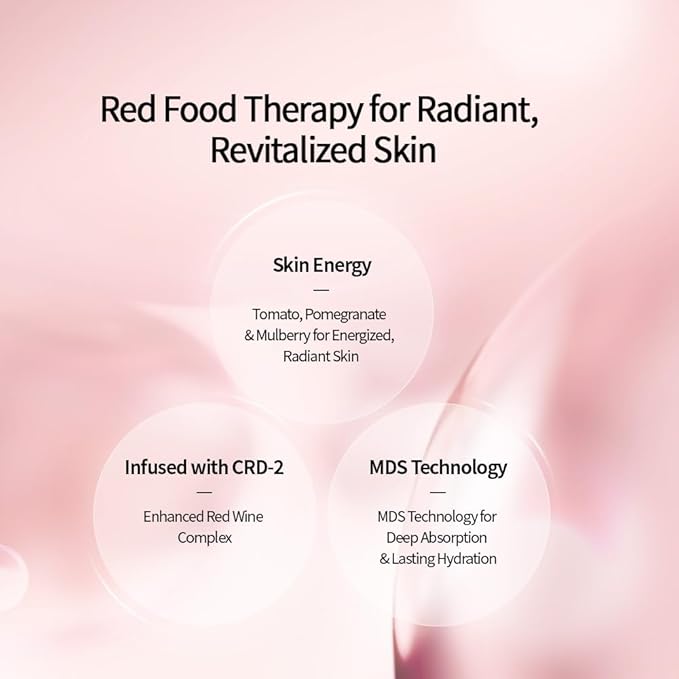 CHARMZONE DeAge Red Addition (New Version) Korean Skincare Set β Anti-Aging Toner & Emulsion Duo (100ml / 3.38 fl.oz Each) with Red Wine, Pomegranate & Tomato for Hydration, Firming & Radiance
