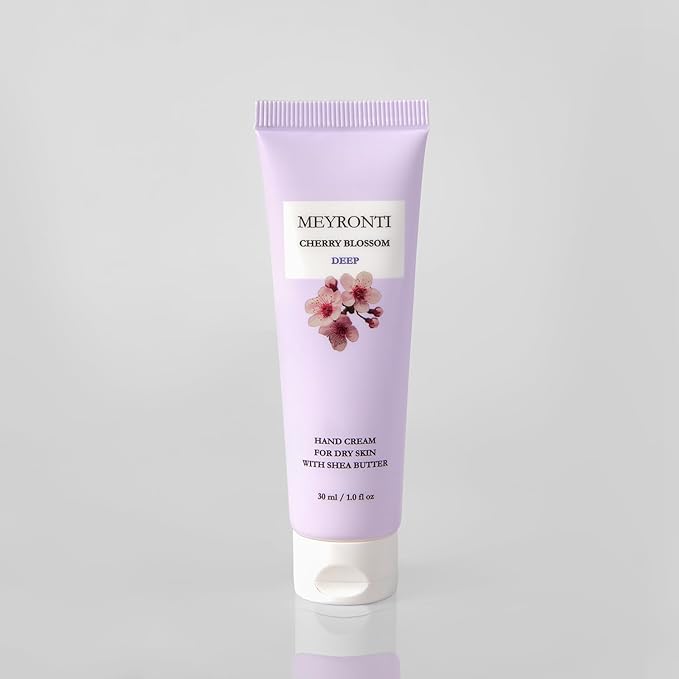 Cherry Blossom scented hand cream for dry cracked hands, hand lotion travel size, mini purse essentials, travel size moisturizer, dry hands treatment, lotion for extremely dry skin 30ml/1.0 fl Oz