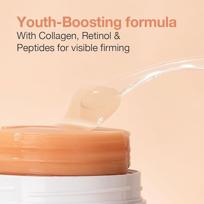 Collagen Nourishing Hydrogel Under-Eye Patch with Retinol and Peptides for Firmness and Hydration, 30 Pairs (60 ea)