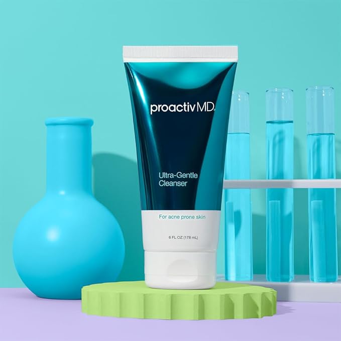 ProactivMD Ultra Gentle Face Cleanser - Daily Face Wash for Sensitive Skin, Soothing Green Tea Facial Wash for All Skin Types - 6 oz.