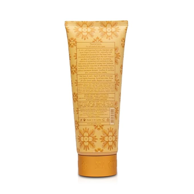 SPA CEYLON VIRGIN COCONUT Cream Facial Wash | Rich & Soft-Foaming | Deep Cleansing | Silicon-Free | 100% Vegetarian | Suitable for all skin types