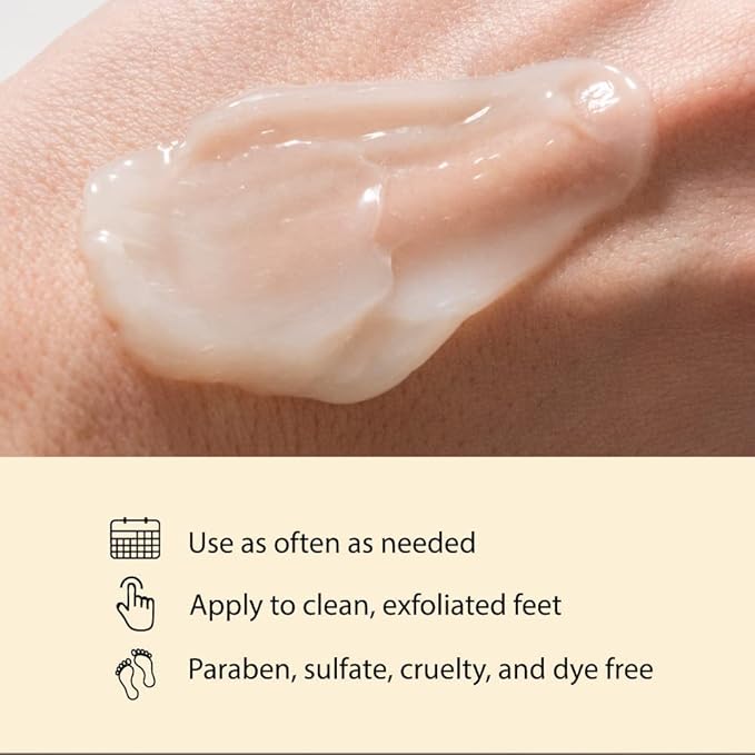 FootFitter Foot Repair Balm with Natural Essential Oils for Dry Skin, Cracked Heels and Toes, Exfoliates, Moisturizes, Heals & Restores Softness (Made in USA) 3.4 fl. oz.